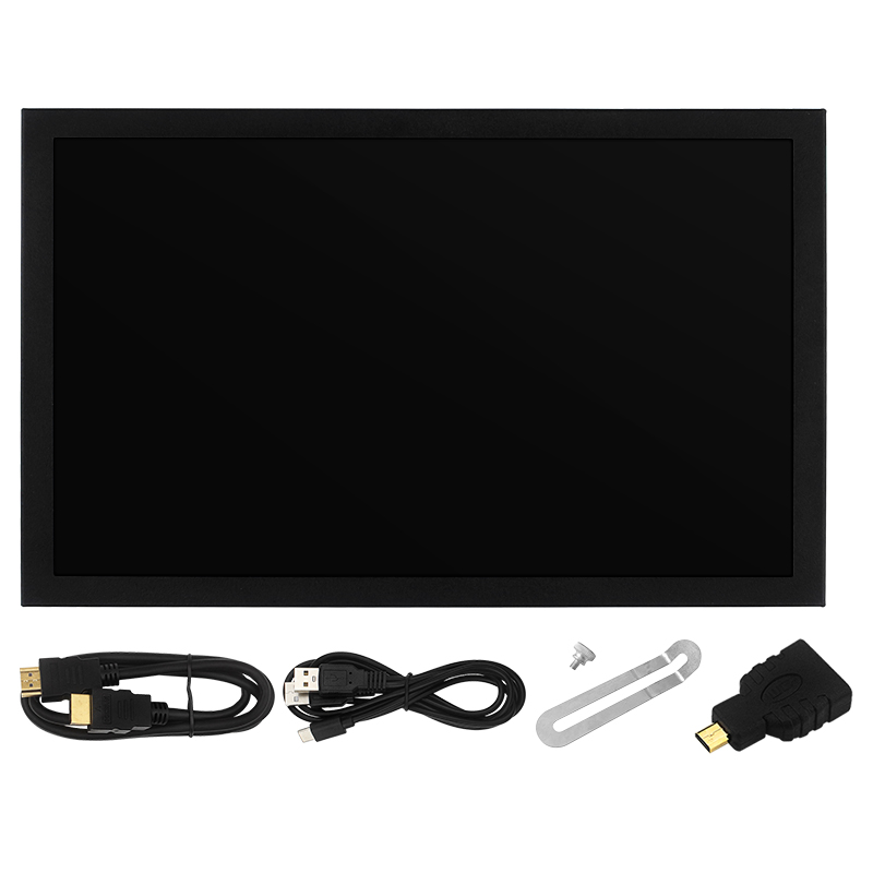 7 zoll Tragbare Bildschirm 1024x600 IPS LCD HDMI-kompatibel VGA AV Eingang DC Typ C Power Monitor für PC Laptop Kamera TV Box RPI: Default Title
