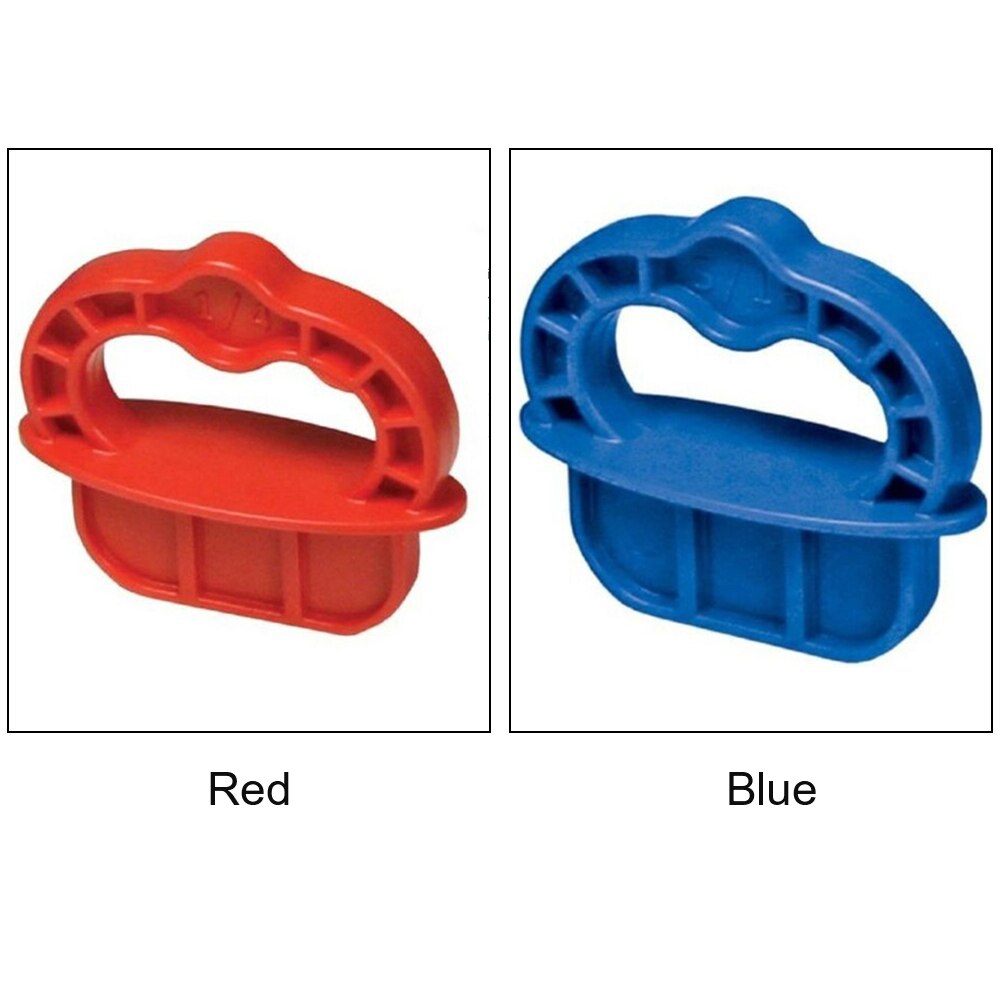 Deck Board Jig Spacer Rings Plates Spacer Guide Pressure Treated PVC Hardwood Decking Alignment Decking Tool 2 Colors Red Bule