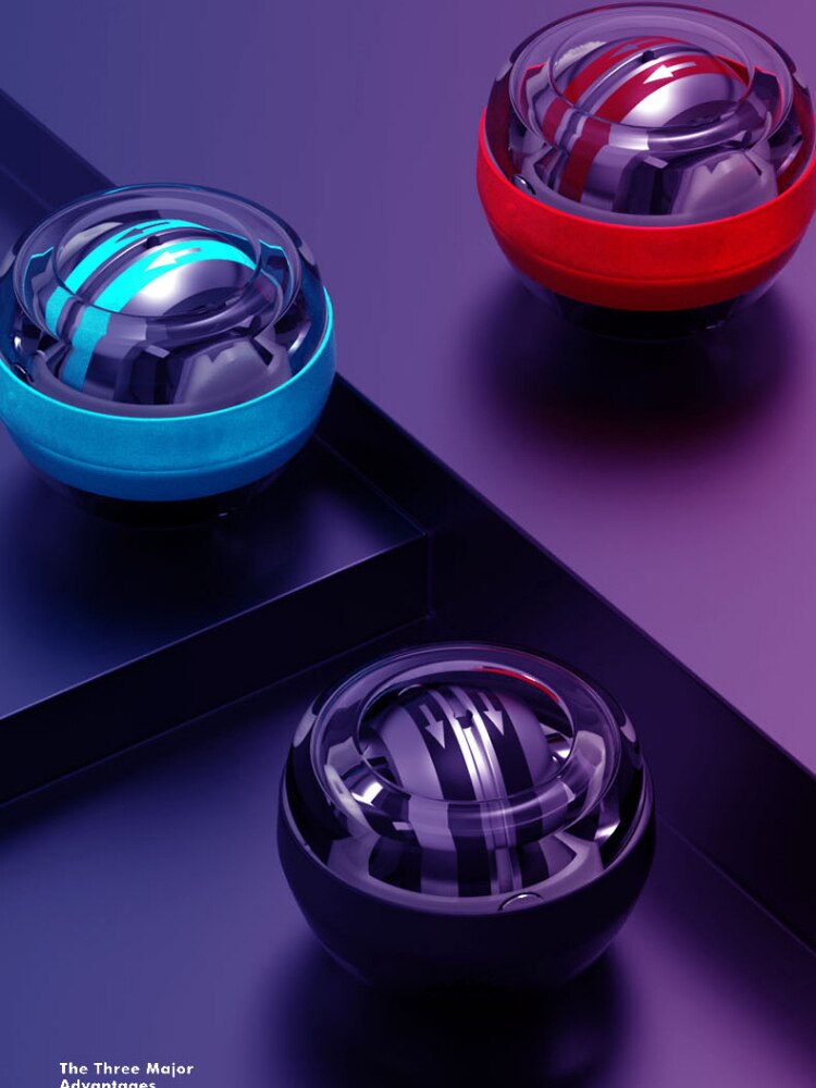 Self-Starten Fidget Spinner Volwassen Stress Reliever Speelgoed Pols Power Oefening Antistress Gyroscoop Kinetische Speelgoed Met Led Licht