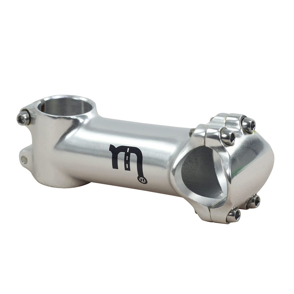 SILVEROCK Alunimum Stuurpen 6 Graden 31.8mm Bar Boring 28.6mm 1 1/8 "Touring Racefiets MTB Stuurpen 90mm Klassieke Zilveren