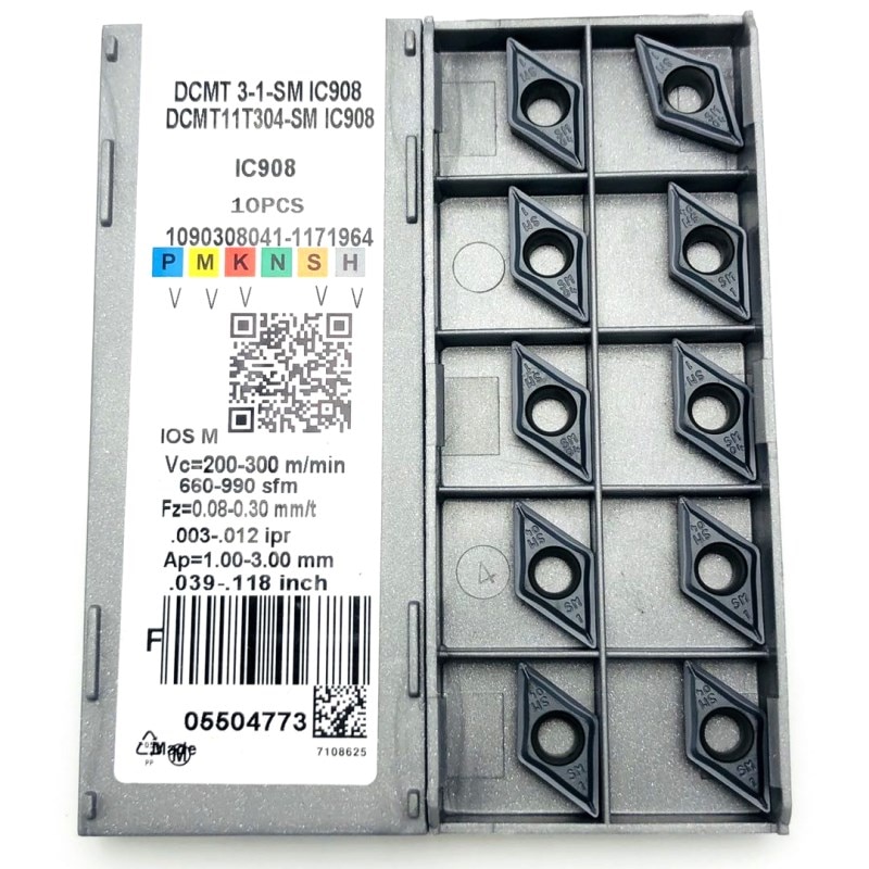 DCMT11T304 DCMT11T308 SM IC907 IC908 toczenie wewnętrzne narzędzie dcmt 11t304 płytka węglikowa narzędzie tokarskie tokarka tokarka