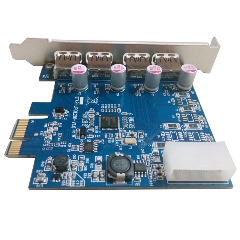 Desktop PCIE to 4P USB3.0 Expansion Card PCI-E to USB3.0 NEC Adapter Card