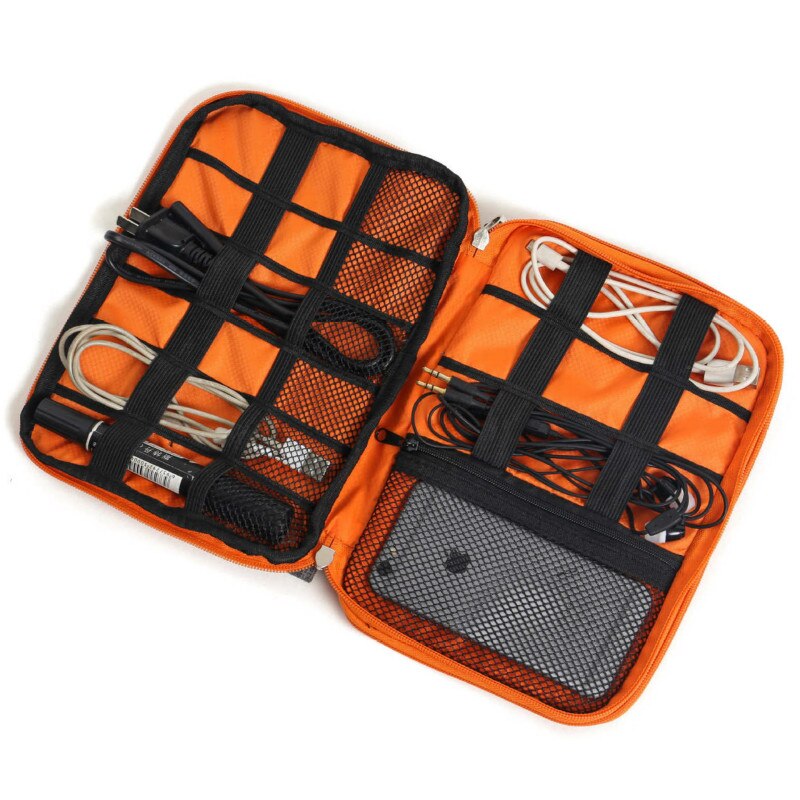 Reizen Draagbare Elektronische Accessoires Case Datakabel Organisator Zak Draagtas Voor Ipad Power Usb Flash Drive Lader