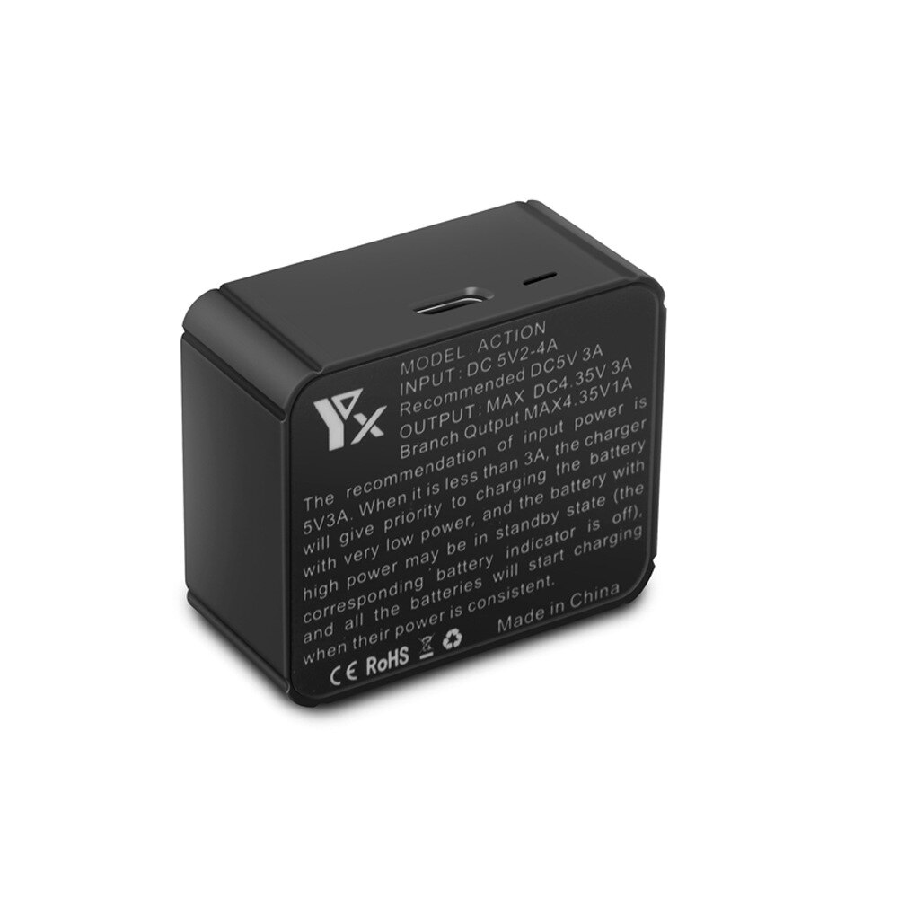 Lithium Batterij Oplader Voor Osmo Action Sport Camera Lithium Batterij Oplader Intelligente Opladen Voor Osmo Action Batterijen