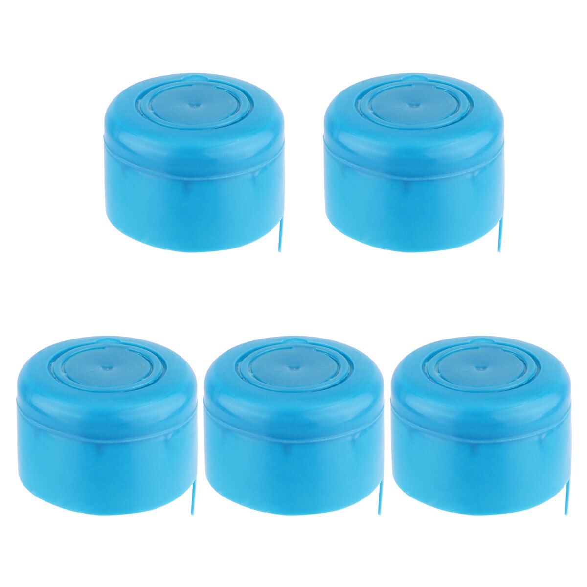 5 stk genanvendelige anti-splash drypfri vand flaskekapsler udskiftning 55mm 3 gallon vand jugs 5 gallon vand flaskekapslen: Blå