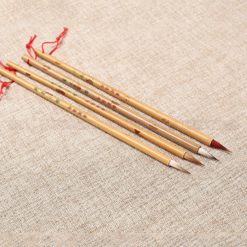 Caligrafía tradicional China cepillo pluma pincel de pelo de comadreja, pinceles para escribir Claborate-sty cepillo pájaro Scriptliner plumas Paperlaria