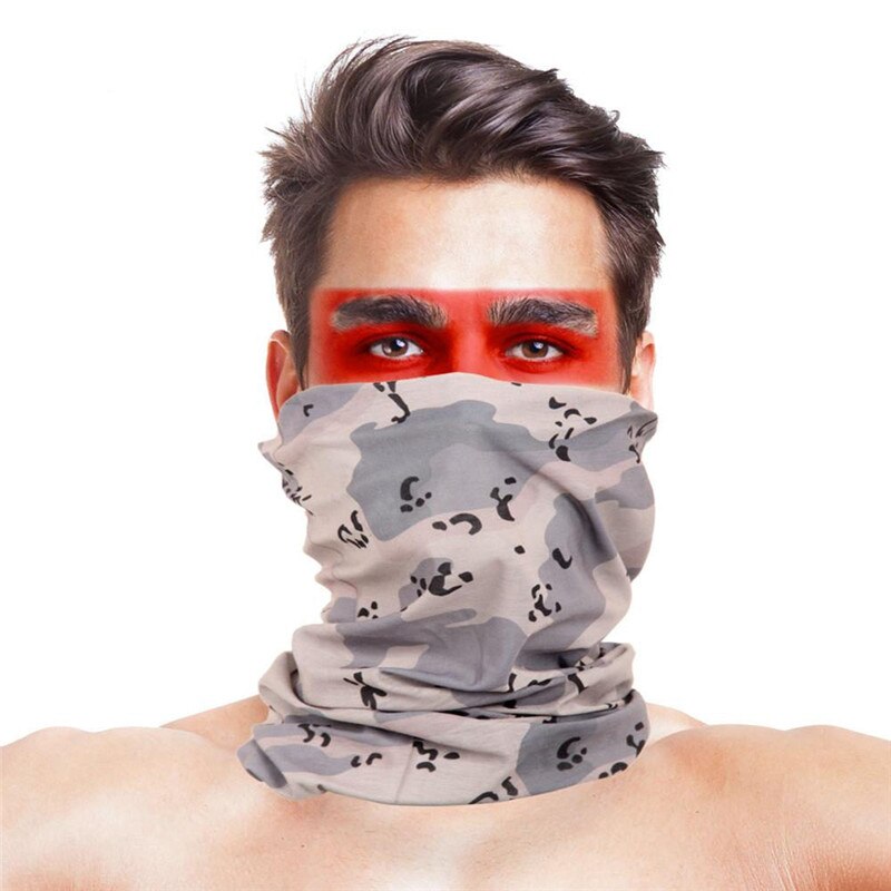 Haut-saut camouflage pêche masque facial écharpe Polyester coupe-vent hiver tête cou plus Headweara Rock pêche vêtements accessoires: 032