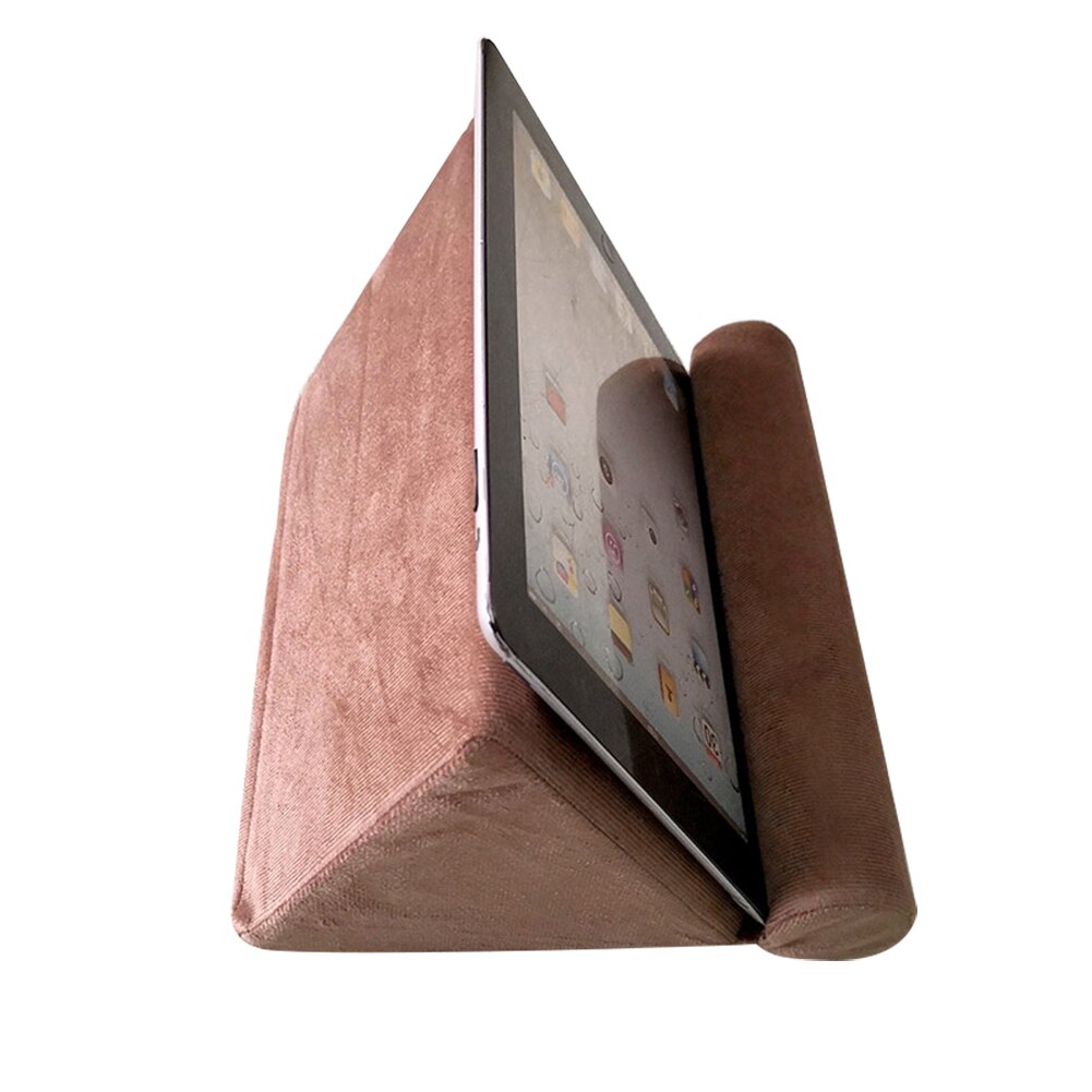 Tablet Pillow Holder Stand Book Rest Reading Support Cushion for Home Bed Sofa GK8899: Brown