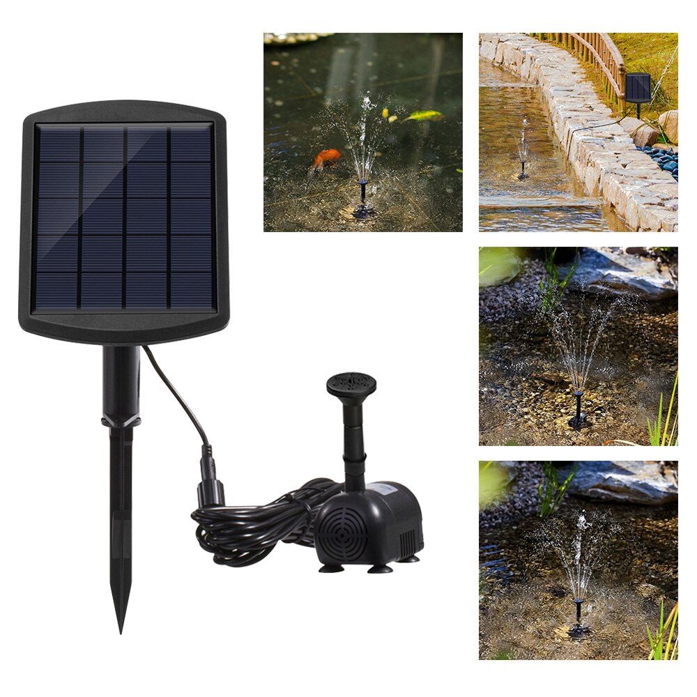 6v 1.8w solenergi hage fontene pumpe solenergi hage fontener fossefall solenergi fugl fontene drevet vannpumpe fuglebad fontene