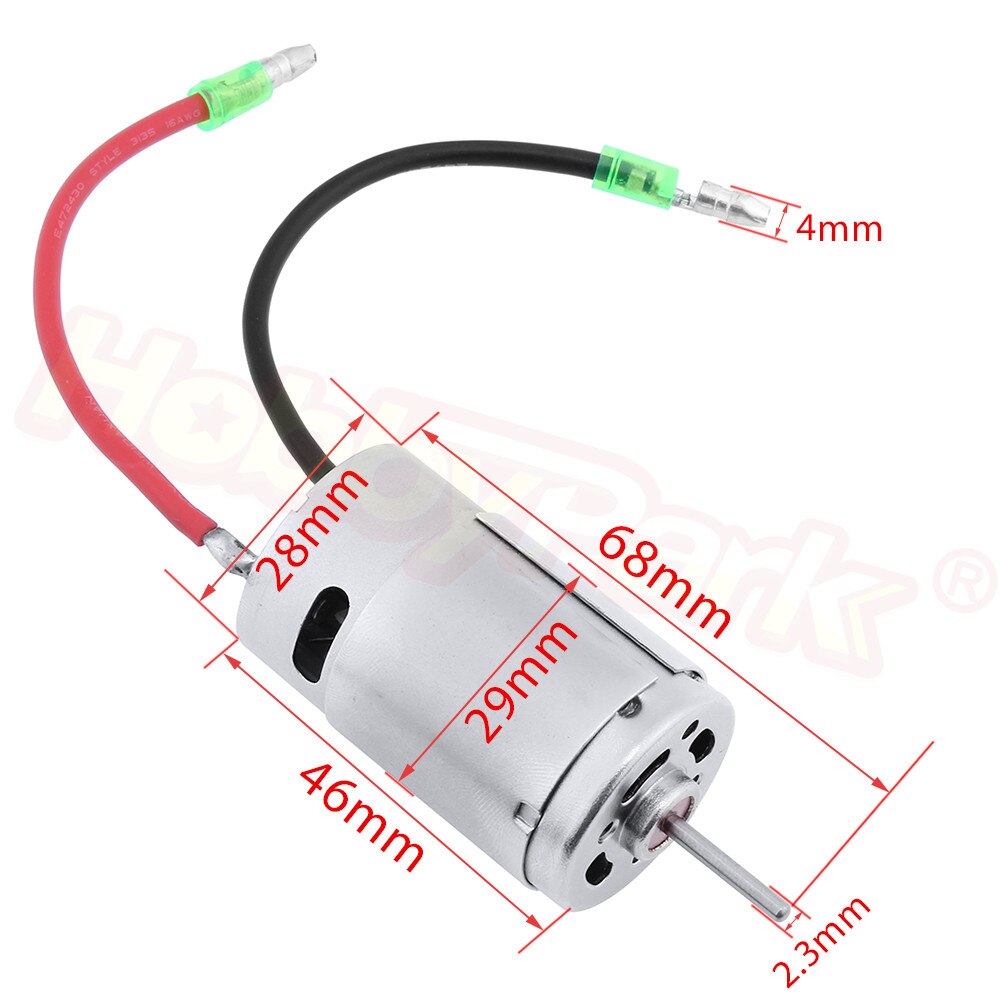 RC 390 Motor- Elektrische Motor- DC 6-7,4 v 28000rpm für 1/16 1/18 Skala WLtoys HSP Himoto Redcat fernbedienung Auto RC Auto Teile