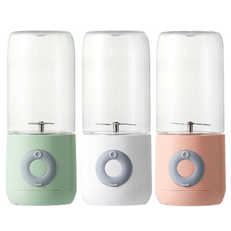 Draagbare Persoonlijke Blender Mini Reizen Fruit Ijs Elektrische Smoothie Blender Juicer Cup Maker Mixer 4 Messen Oplaadbare
