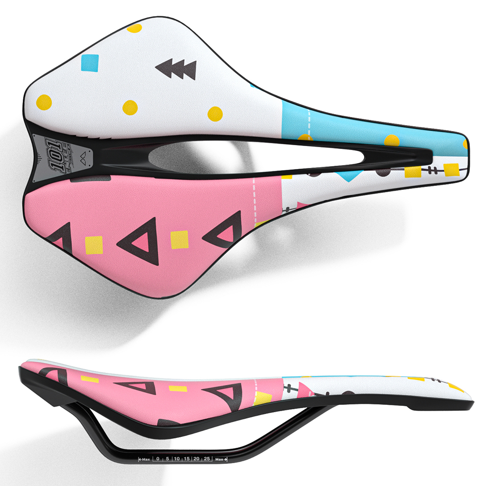 Racefiets Zadel Waterdichte Reflecterende Fiets Zadels Persoonlijkheid Patroon Mtb Hollow Out Ventilatie Zitkussen