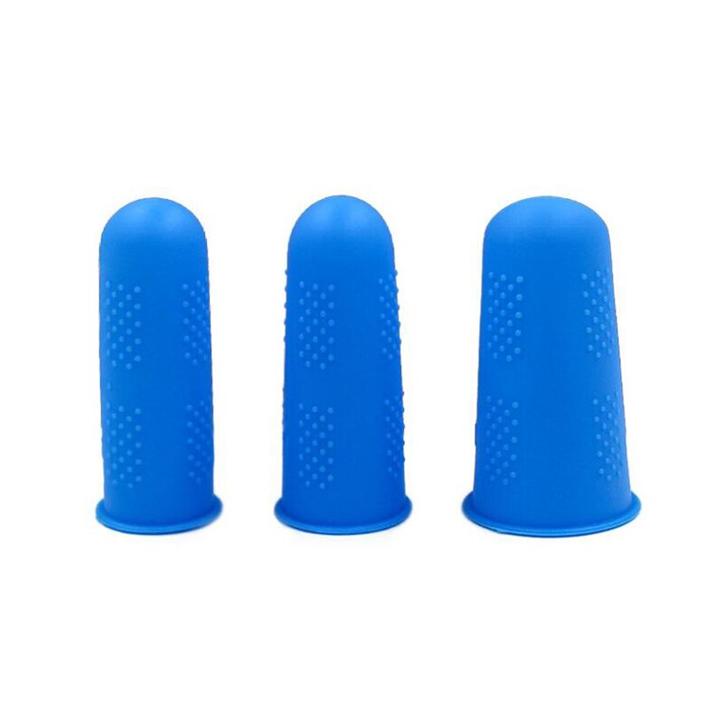 Silicone Finger Protector Sleeve Cover Anti-cut Heat Resistant Finger Sleeves Great Cooking Kitchen Tools: BL