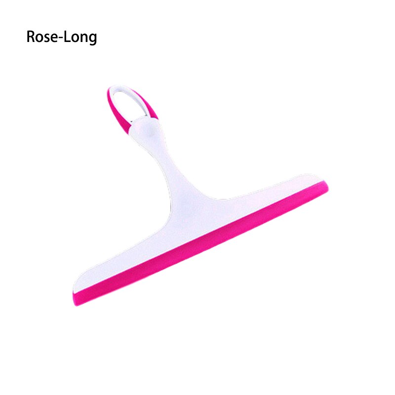 Cepillo limpiacristales para limpieza de ventanas, limpiador de escobilla de aire, raspador de lavado para el Hogar, baño, coche, herramienta de limpieza, accesorios de cocina: Rose-Long