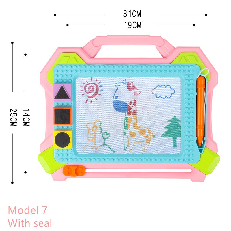 Toys For Children Color Magnetic Drawing Board Educational Toy For Kids Writing Painting Drawing Graffiti Board Toy: L model 3