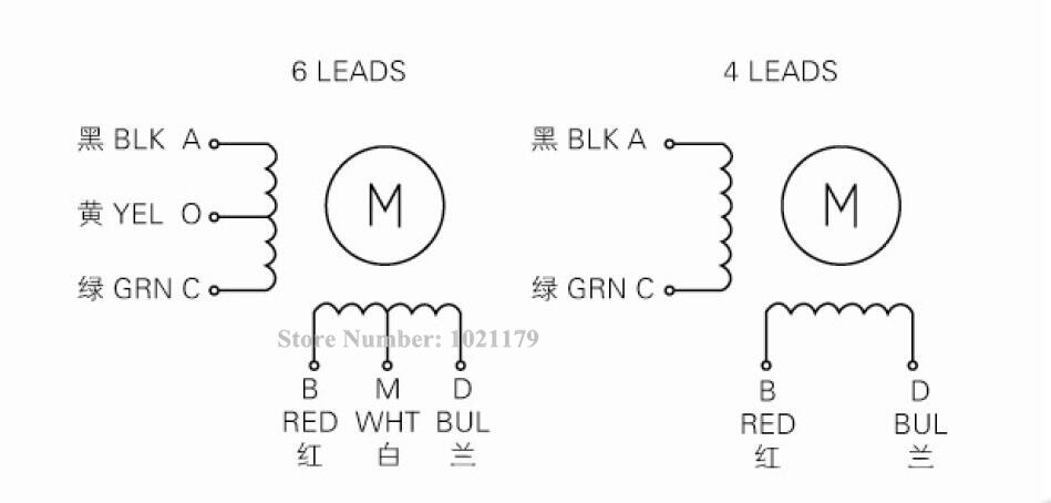 1PCS Nema 11 6-lead stepper motor 28 DC motor 51mm Length 2 phase 0.95A Mini step motor