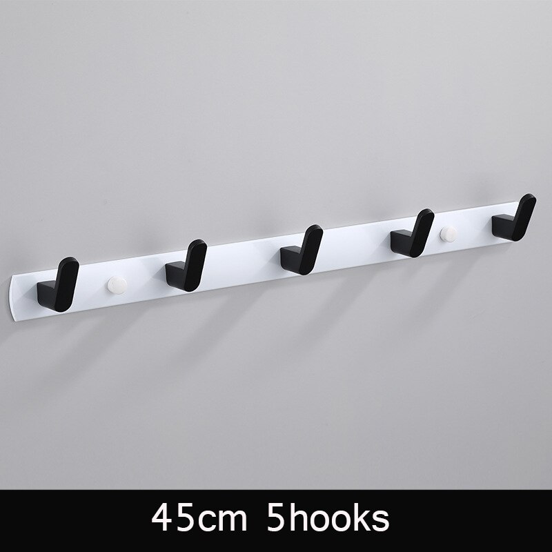 Zwart witte badjashaak badkamer handdoekhaken handdoeken tas hoedenhaak wandmontage kleding kapstok wandhanger badkamer hardware: Bw 45cm