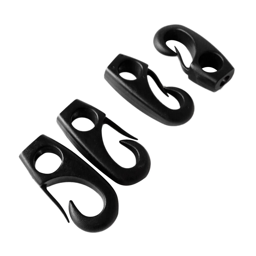 4Pc Multifunctionele Bungee Touw Clip Haak Voor Kajak Peddel Leash Lanyard Riem