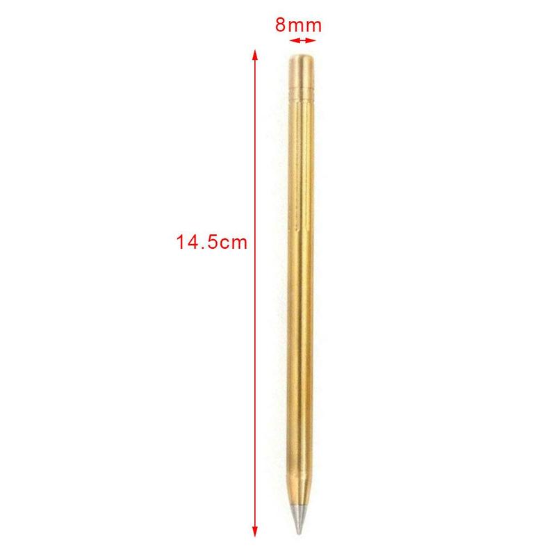 Retro Pure Brass Inkless Metal Pencil High-grade Pure Copper Pencil Business Office Signature Pencil Stationery