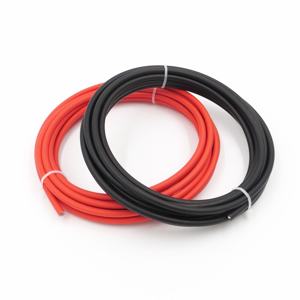20 m/partij (Zwart kabel 10m + Rode Kabel 10 m) 6mm2 Solar Connector Kabel 10AWG Zwart of Rood TUV Goedkeuring Power Kabel MC 4