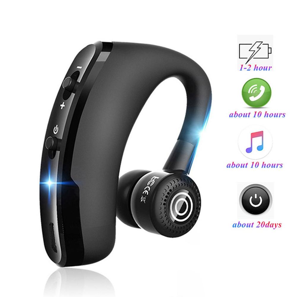 V9 Auto Business Headset Bilaterale Stereo Ruisonderdrukking Technologie Power Display Voice Control Call Functie Nfc Functie