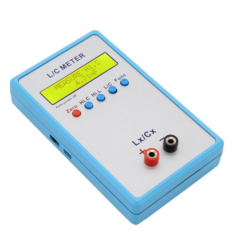 Lc -200a håndholdt l/c meter høj præcision induktans kapacitans meter tester lcr meter elektriske instrumenter wwo 66