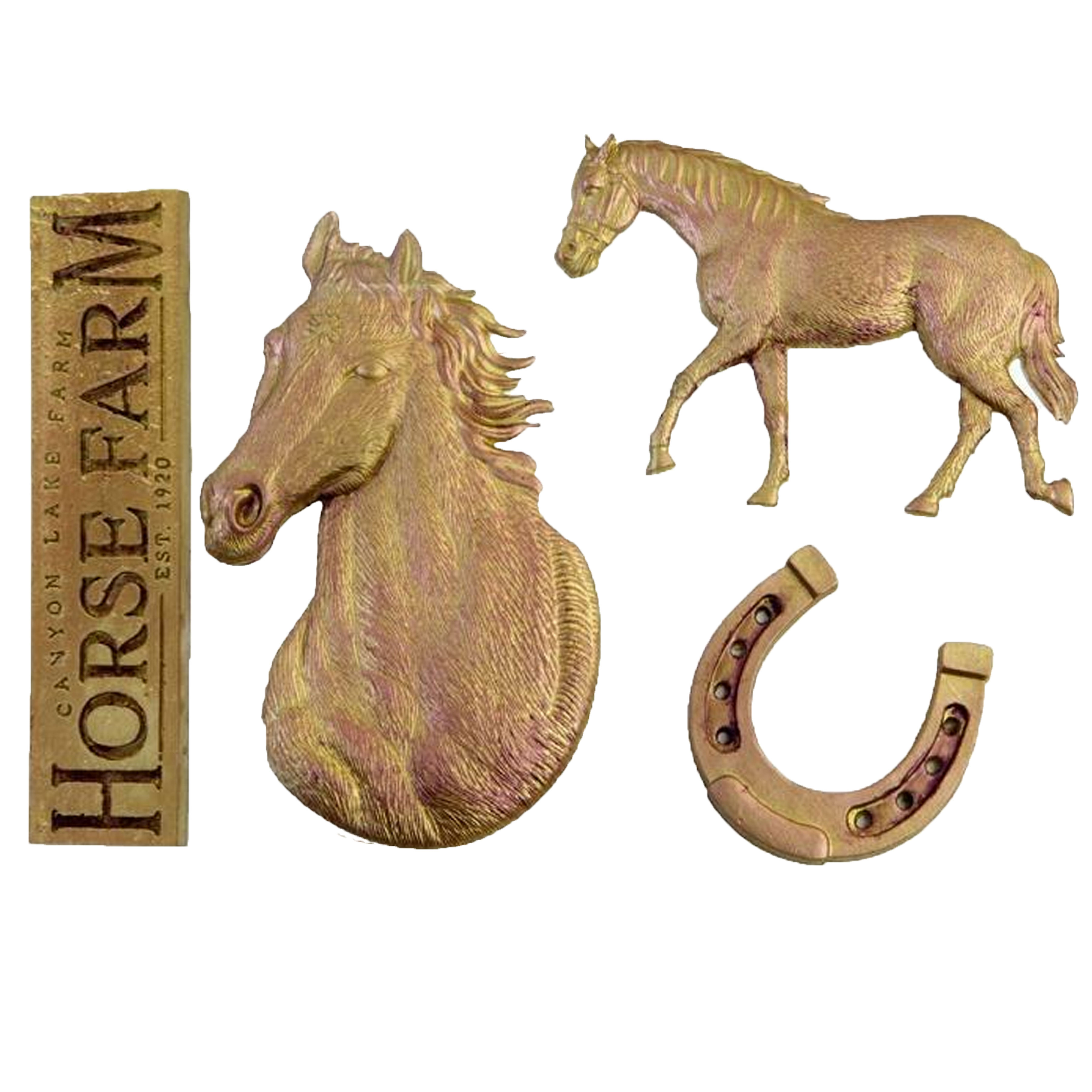 Hest &amp; hestesko silikone form fondant form kage dekorationsværktøj chokolade gumpaste forme, sugarcraft, køkken gadget