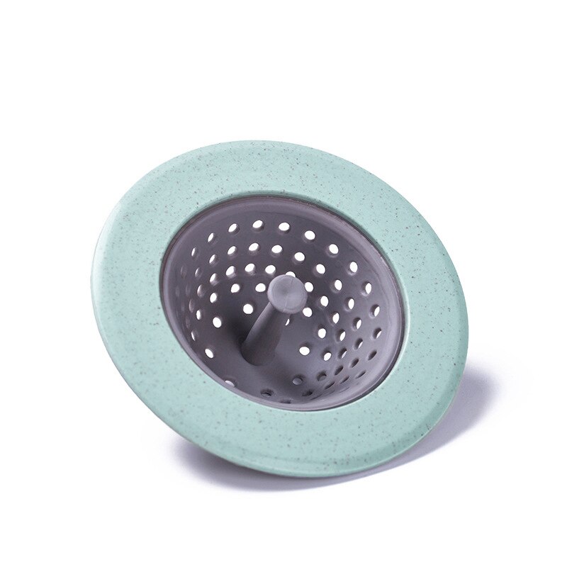 Colador de silicona para fregadero, filtro de desagüe de fregadero, Colector de residuos, accesorios de baño y cocina, coladores,: green