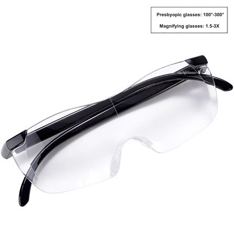 Reading Glasses Presbyopia Eyeglasses Frame Magnifying Presbyopic Glasses with Elder Comfy Light Glass Eyewear 250 Degree: Black