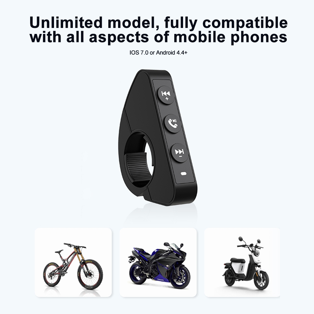 Bluetooth Motorrad Medien Fernbedienung Auto Motorrad Fahrrad Lenkrad Musik Spieler Drahtlose Medien Geschmack Wasserdicht