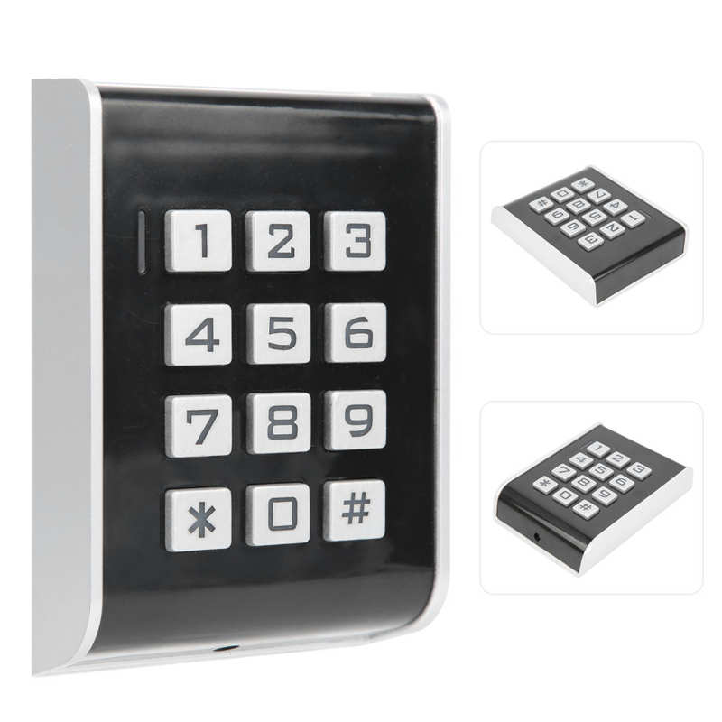 Secutity entry door door door adgangskontrol systerm password id-kort baggrundsbelyst tastatur 13.56 mhz til wiegand 26 dc12 - 24v