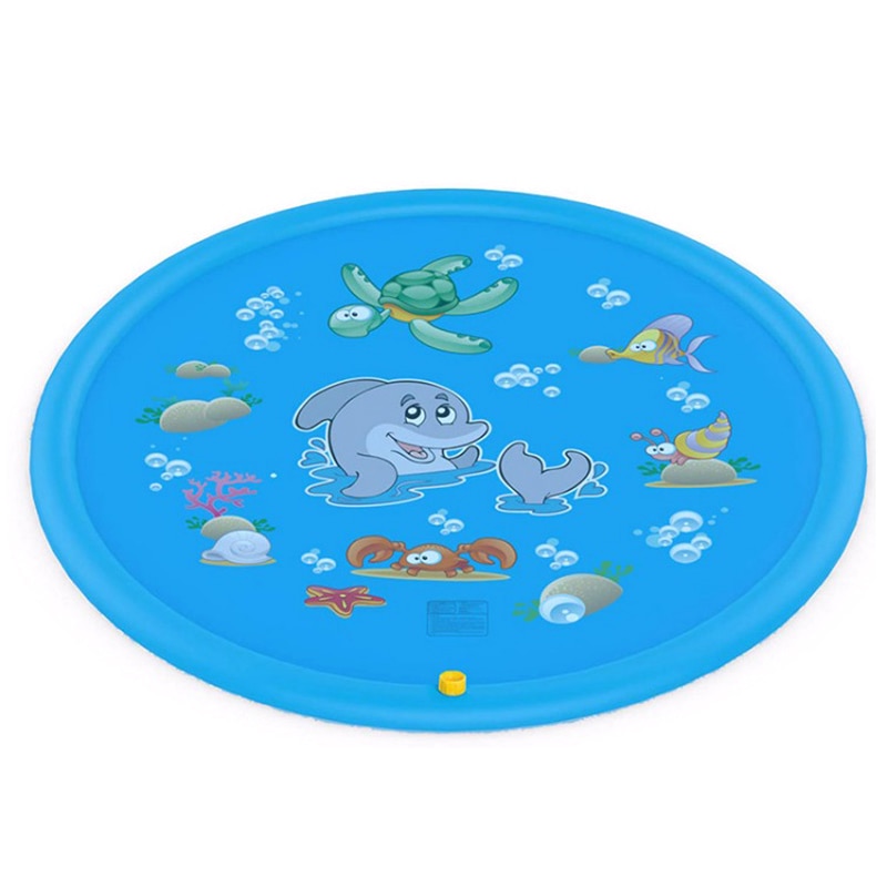 100/170 cm cuscino per tappetino d'acqua Spray gonfiabile estate bambini gioca tappetino per acqua prato giochi Pad spruzzatore giocattoli accessori per piscina all'aperto: 100cm