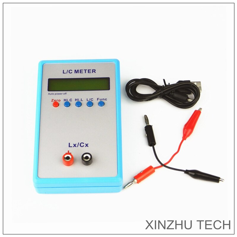 LC-200A Handheld L/C Meter Inductance Capacitance Meter Digital Bridge LCR Table Yellow LCD Display Inductance Capacitance Meter