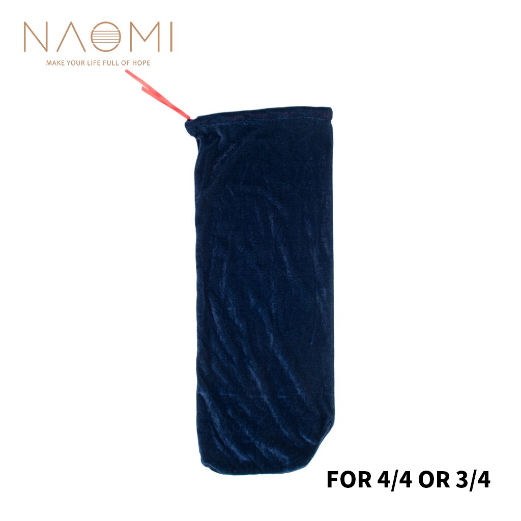 Naomi fiolväska satin tyg fiol väska filt för 4/4 3/4 fiol fiol vintage fiol skyddande tillbehör mörkblå