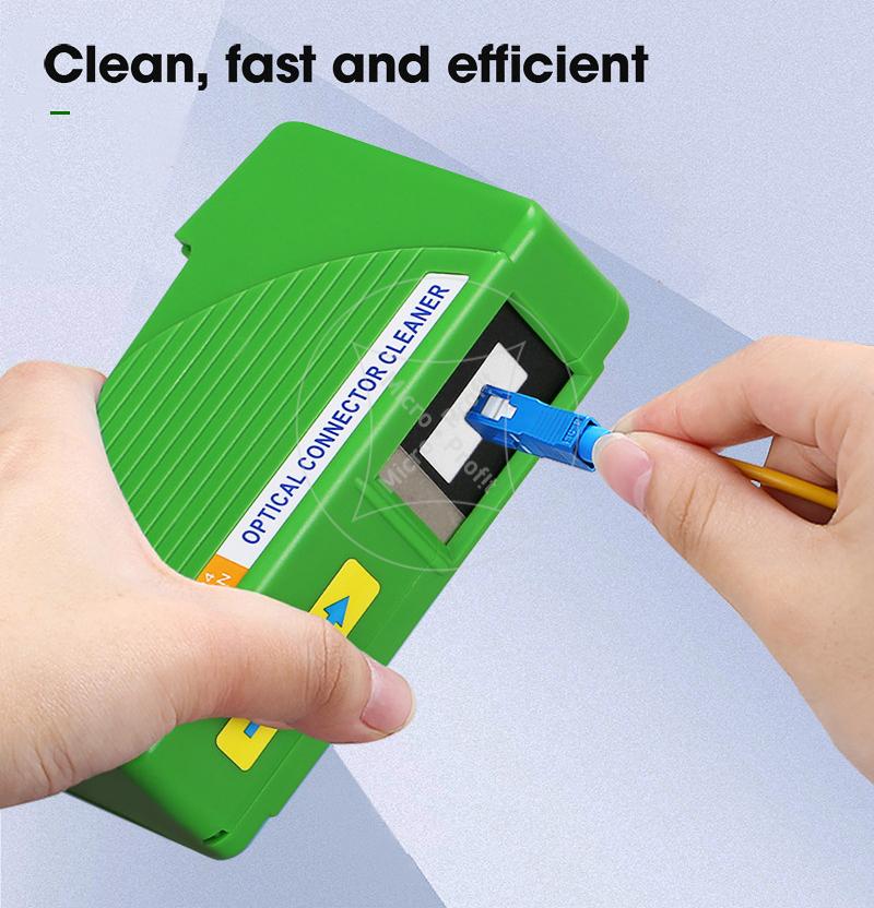 Fiber End Face Cleaning Box Pigtail Cleaner Cassette Fiber Wiping Tool Ftth Optic Fiber Cleaner Tools for SC/ST/FC