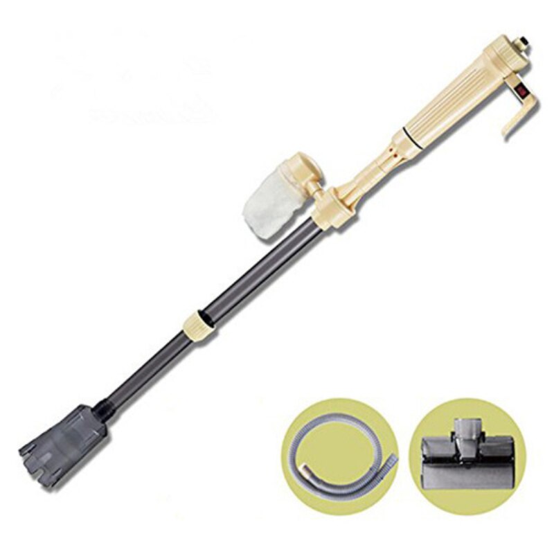 NICREW Fish Tank Electric Cleaner Multifunctional Aquarium Siphon Vacuum Water Pump Filter Changer Battery Powered Sand Washer: Default Title