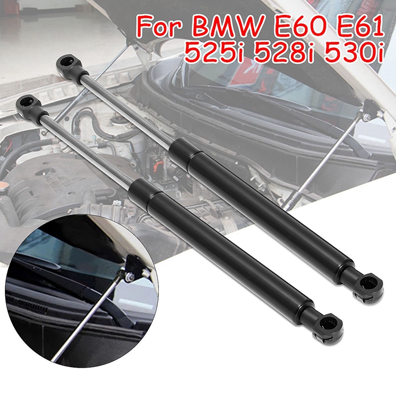 2Pcs Car Front Bonnet Hood Gas Lift Support Shock Struts Black For Bmw E60 E61 525I 528I 530I 502488586_X2 51237008745 26057