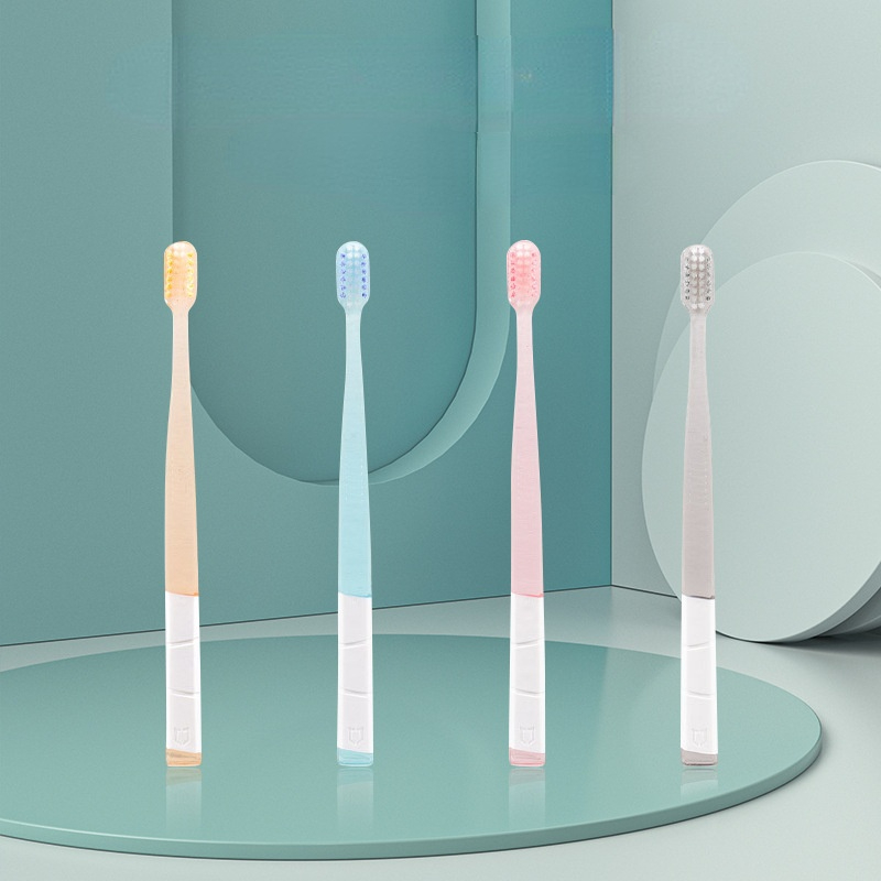 Screw bristle toothbrush individually packaged adult household super fine ten thousand soft bristle toothbrush couple family
