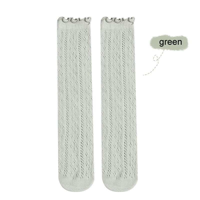 Todas as idades crianças menina verão malha fina redes transferência mosquito prova sobre-a panturrilha meias de algodão tuble: Cáqui escuro