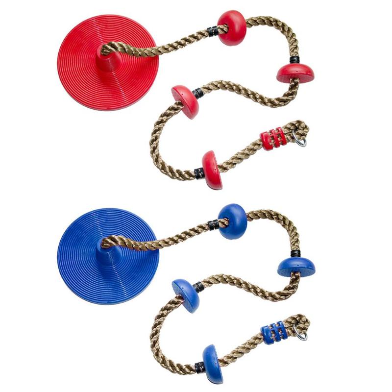 Columpio de disco cuerdas de escalada con plataformas y juego de columpios de gimnasio de la selva accesorios de columpio de jardín para niños juguetes de juego de columpio