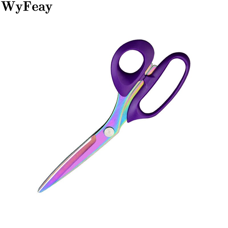 Purple Tailor Scissors for Fabric Cutter Thread Needlework Embroidery Stainless Steel Crafts Sewing Tools Handicraft Dressmaking