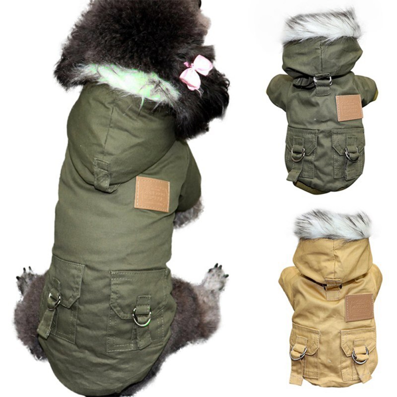 Hond Kleding Winter Warme Hond Jas Jas Chihuahua Lange Mouw Kleding Hoodies Voor Kleine Medium