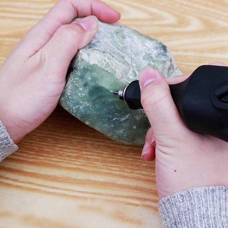 Elektrisk graveringsmaskine 220v us stik udskæringspenne plotter mejsel tip på metal plast keramik træfræser