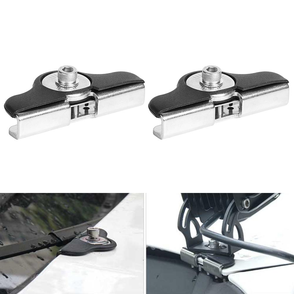 360 Rotatable Work Light Brackets Hood Clamp Stainless Steel Screw Truck Lamp Holders for Offroad LED Light Bar