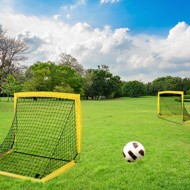 Bærbare sports børn mini fodbold mål sæt nd bold sæt bærbare folde ungdoms fodbold mål baghave / indoormini net