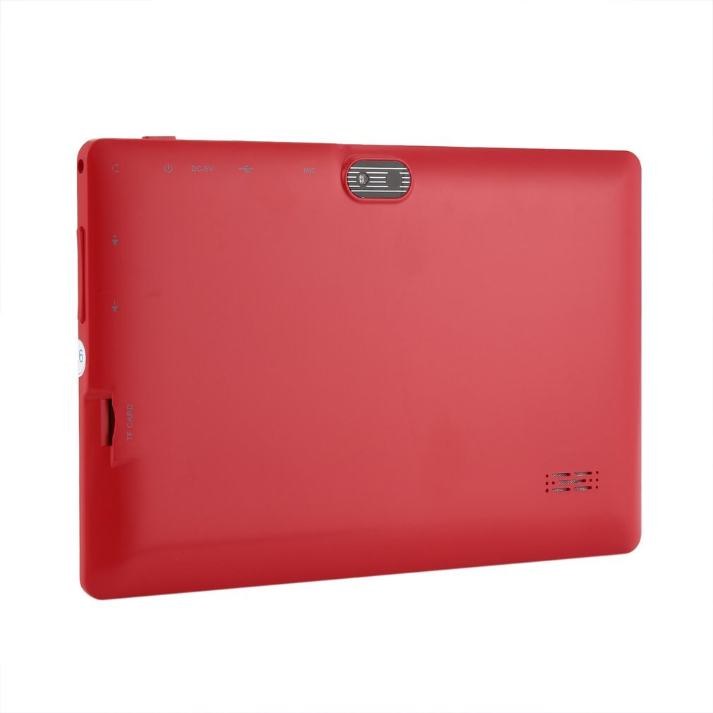7 tommer renoveret  q88 quad-core wifi tablet syv tommer usb strømforsyning 512mb+4gb holdbar praktisk tablet rød