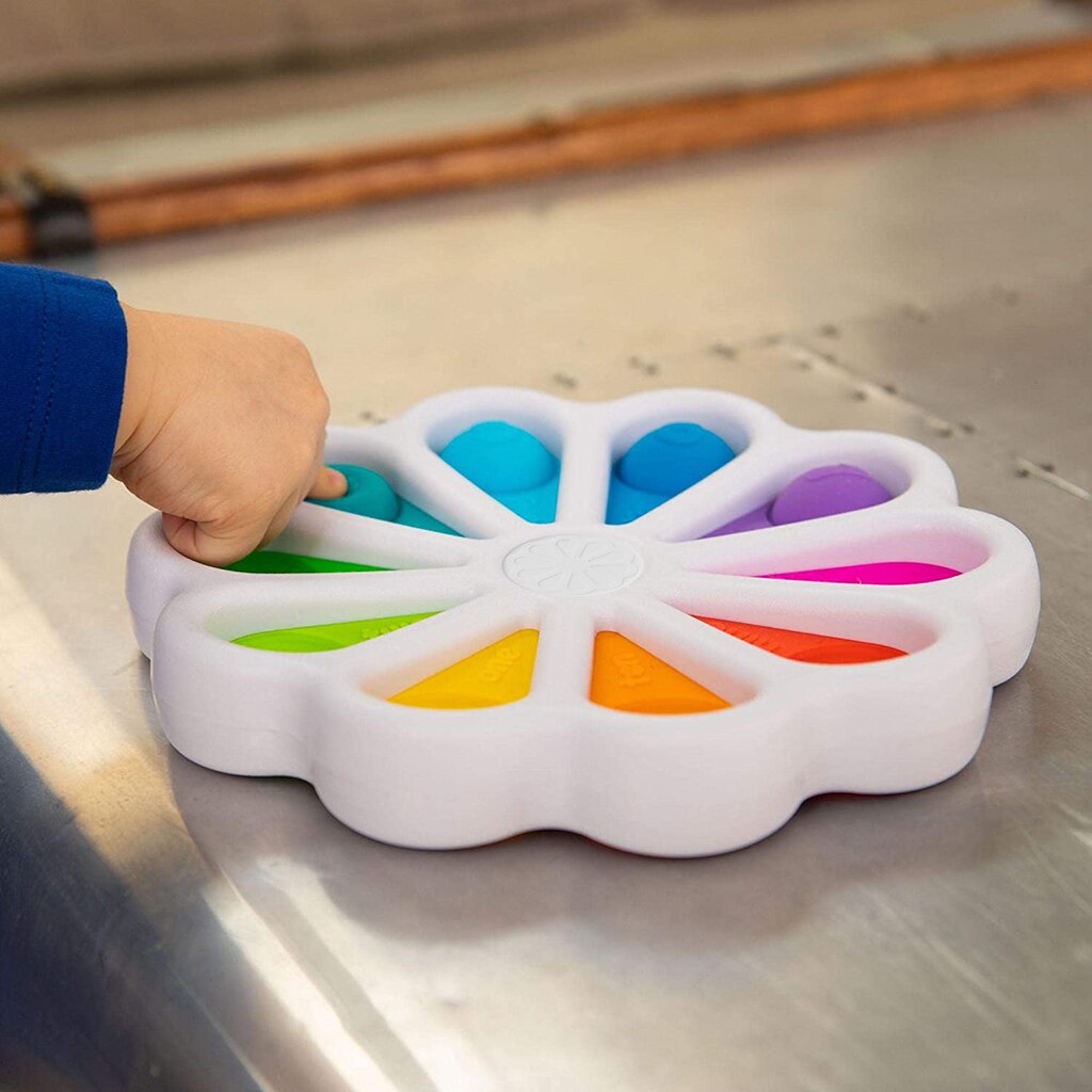 Pop Fidget punk juguetes Arco Iris empujar burbuja juguetes anti estrés adultos niños sensorial para aliviar el autismo fidget Juguetes | Juguetes Fidget | fidget Juguetes