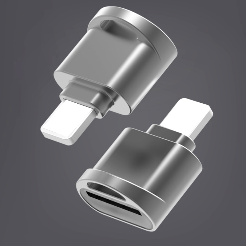 TF Card Reader for iPhone 13 12 11 Mini Pro Max Plug &amp; Play Lightning to Micro SD Adapter No Need Driver Card Reader for iPhone
