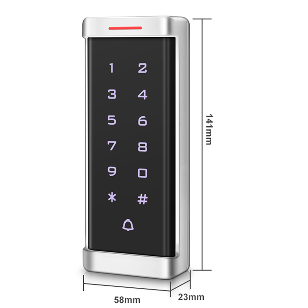 2000 User Touch Keypad 125Khz RFID Access Control Standalone Keypad Wiegand 26 Output Access Control