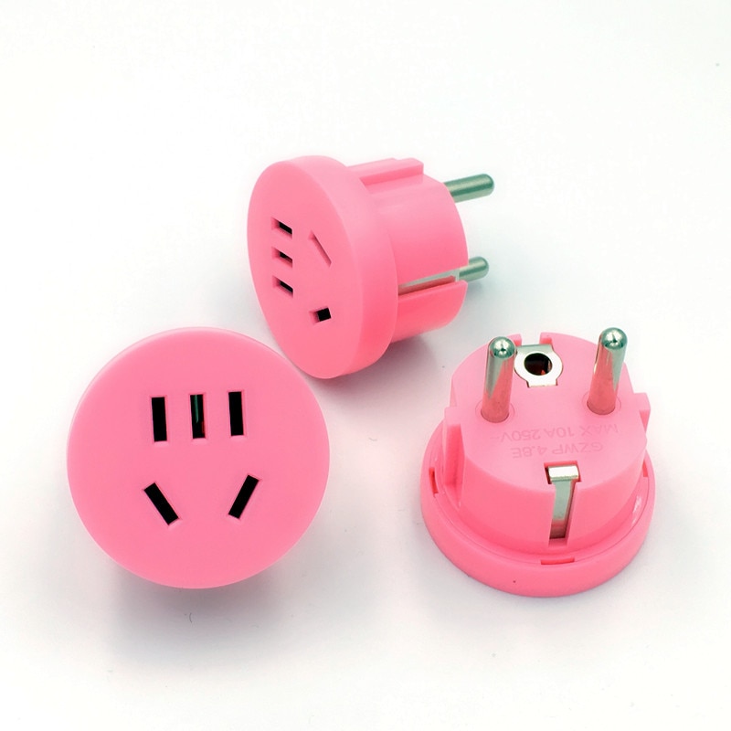 1PC US AU Om EU Plug USA AUS Naar Euro Europa Travel Muur AC Power Plug Wall Charger Outlet adapter Converter 2 Ronde Pin Socket